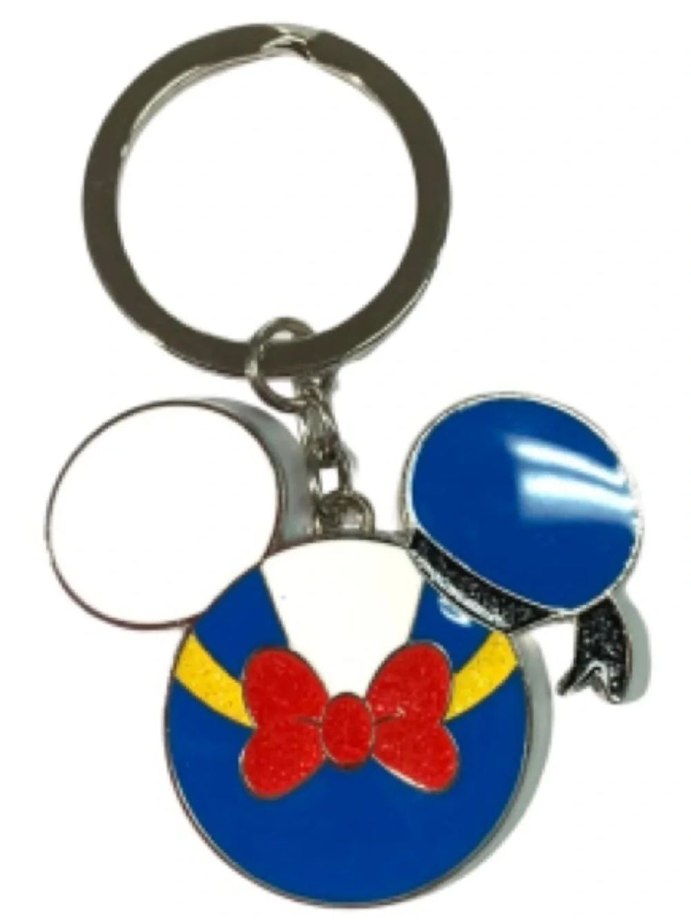New Disney Blue & Red Kids Character Bow Keychain Donald Duck Bag Charm